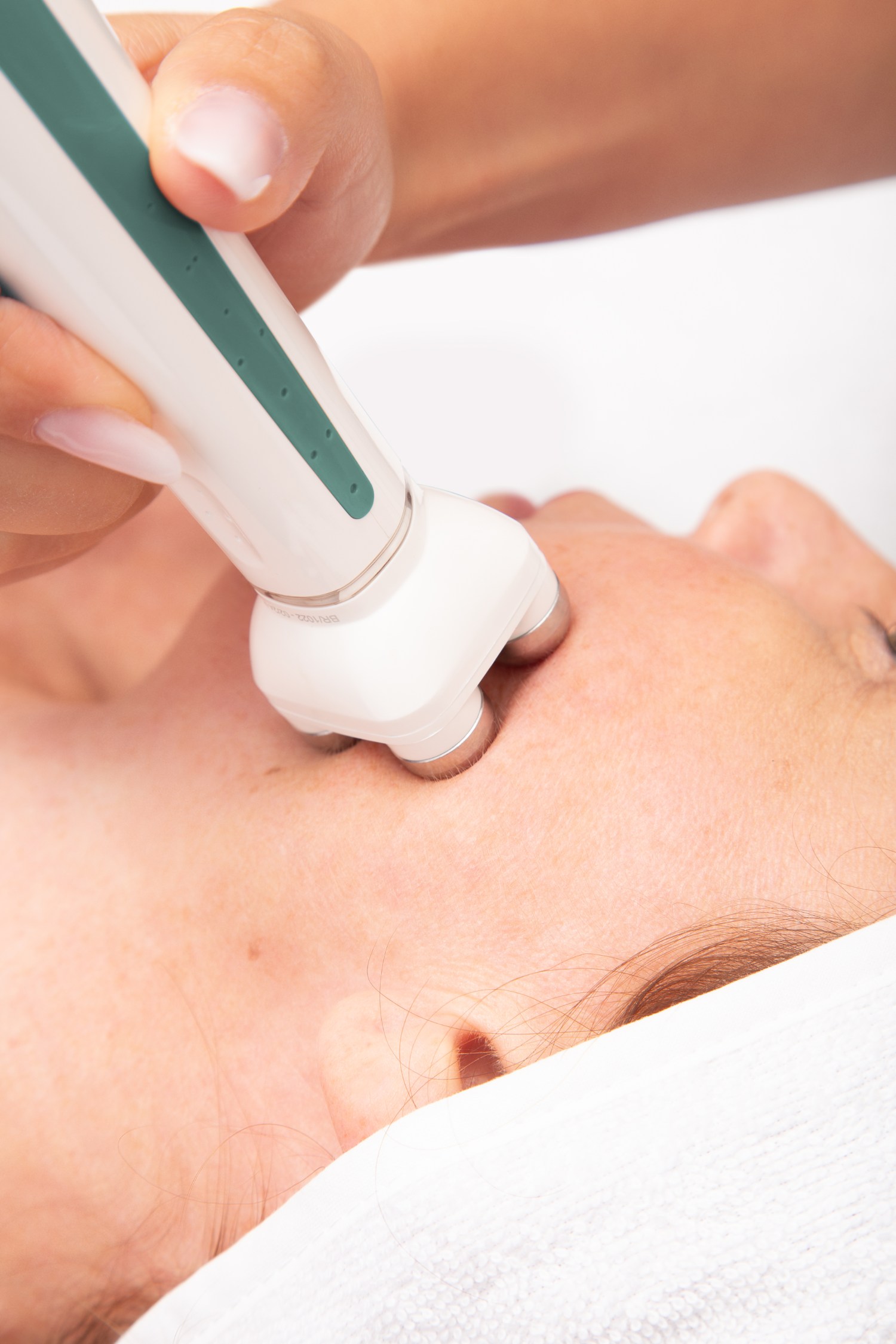 Stim Prime on Woman's Face